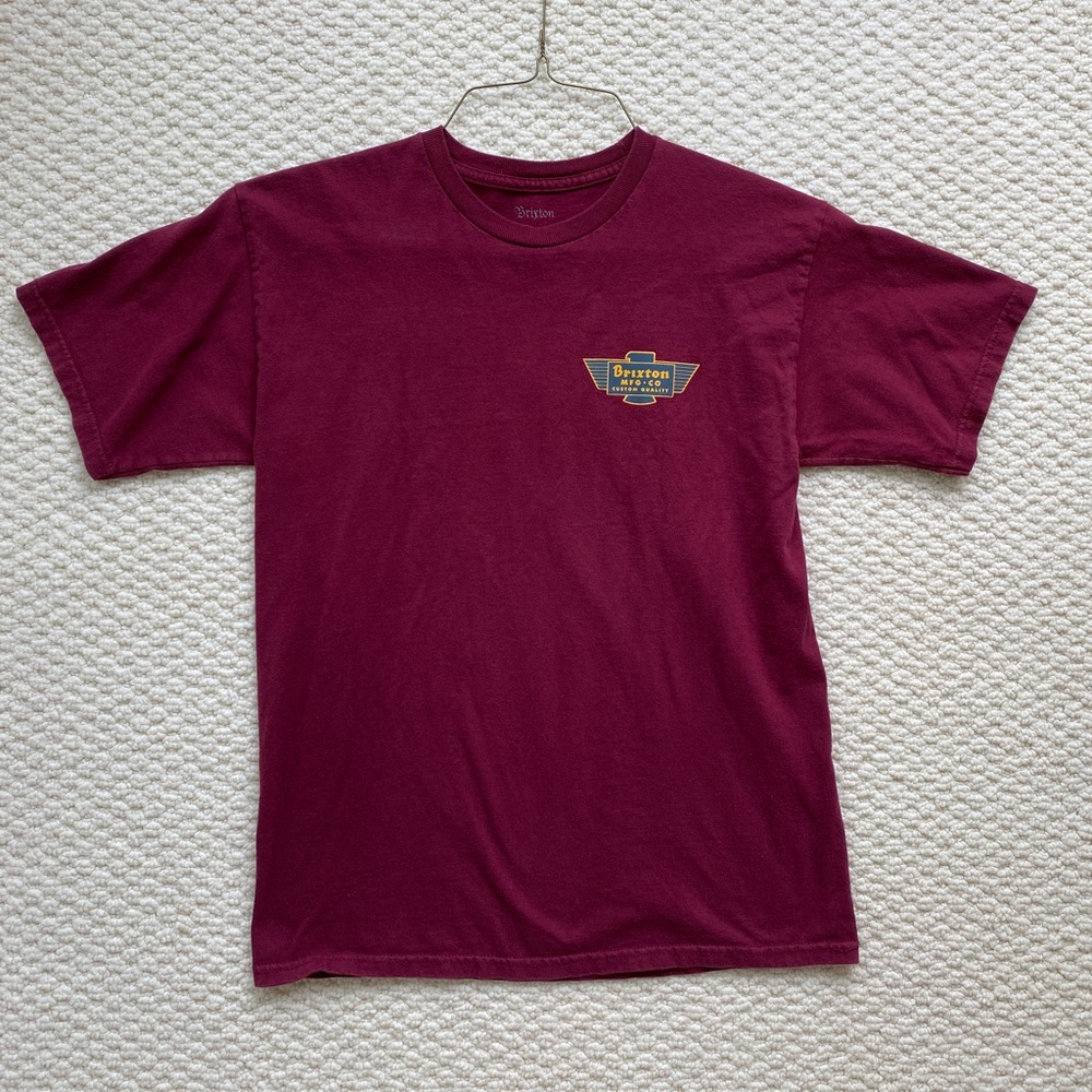 Brixton Maroon Tshirt Mens M